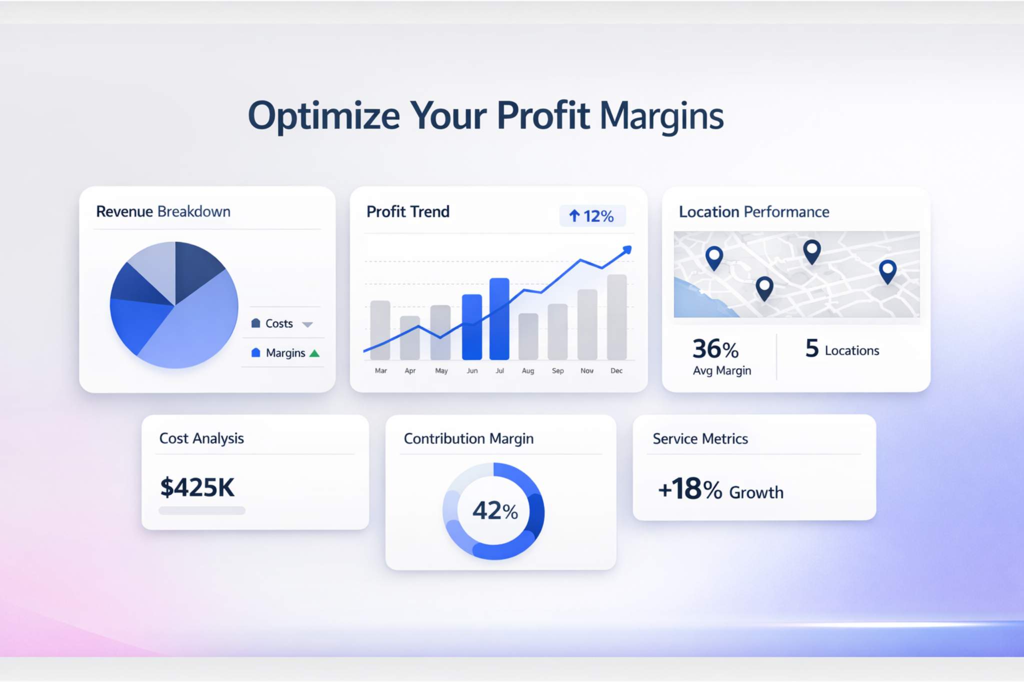 Profitability Analysis Software Dashboard