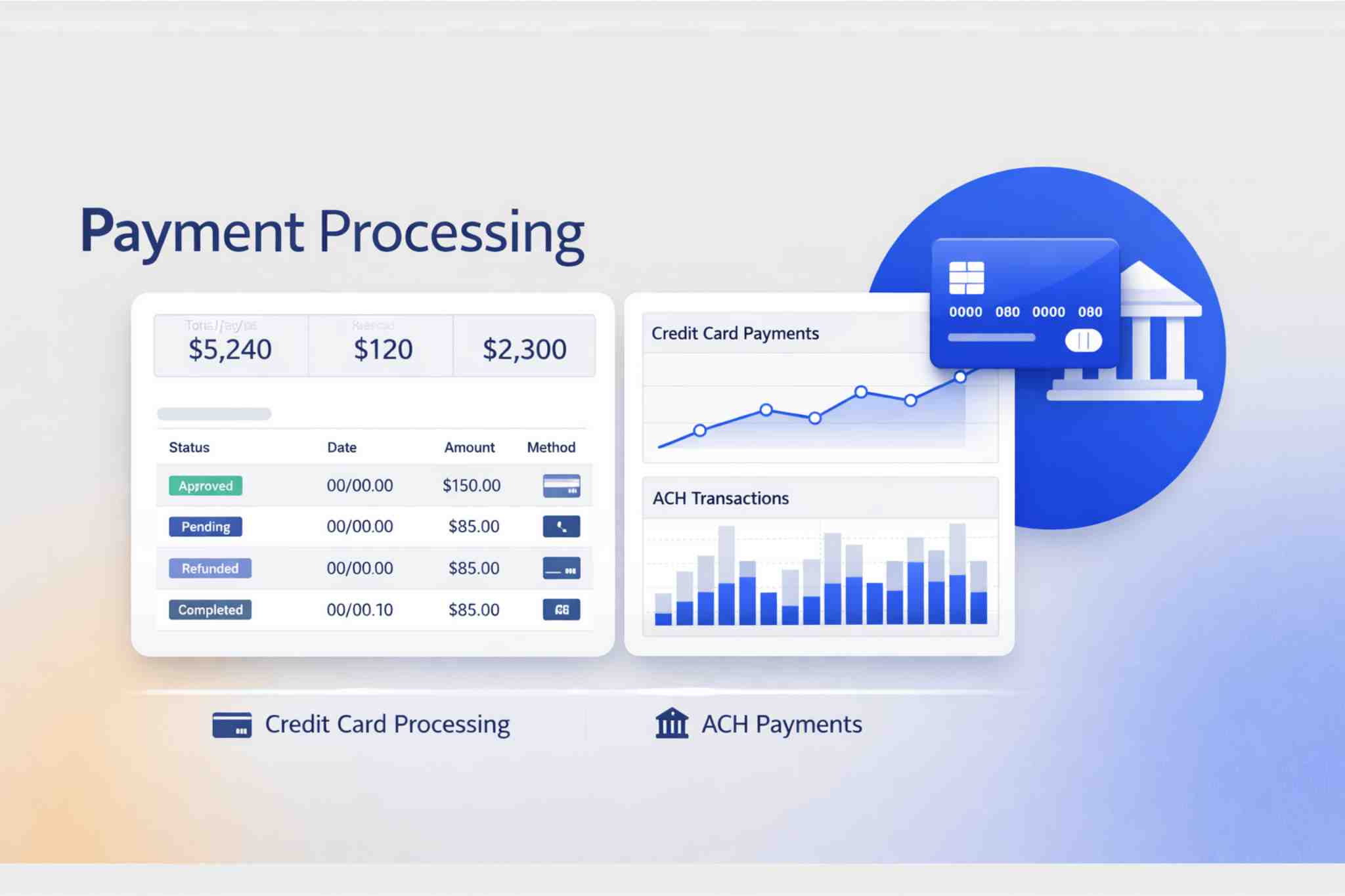 Payment Processing Dashboard on Salesforce