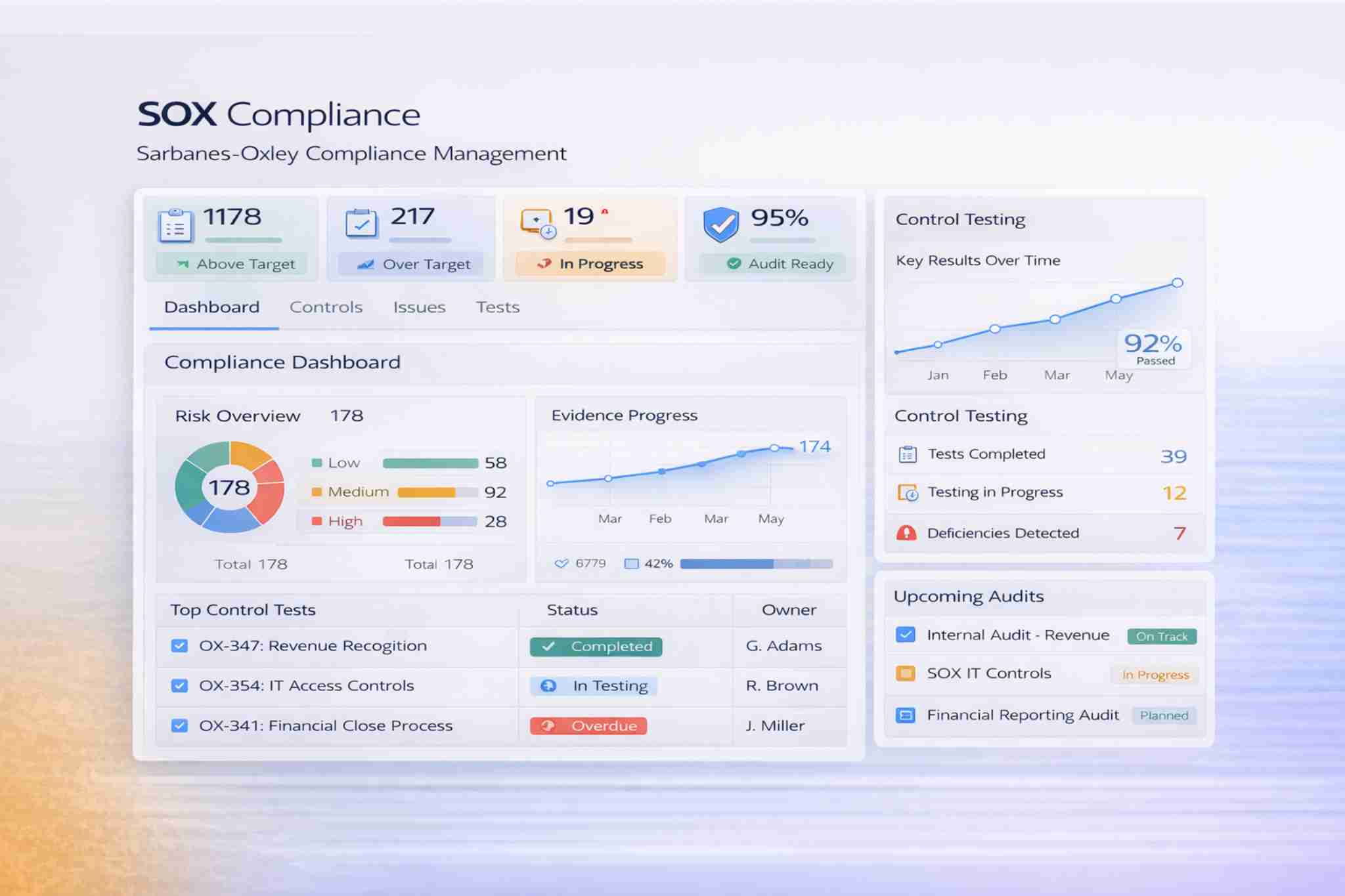 SOX Compliance ICFR Dashboard on Salesforce