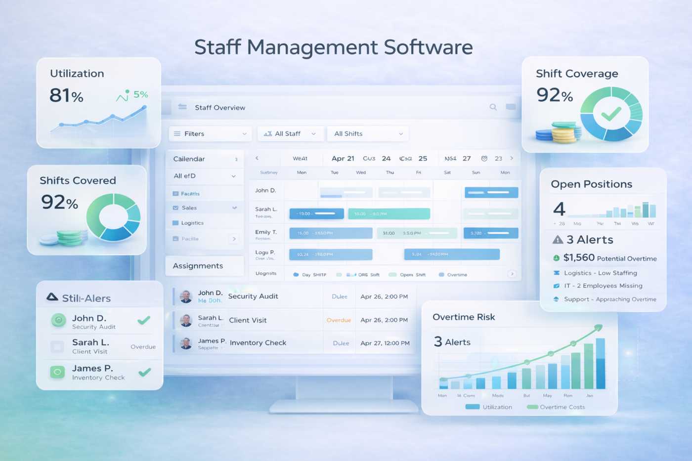 Staff Management Dashboard on Salesforce