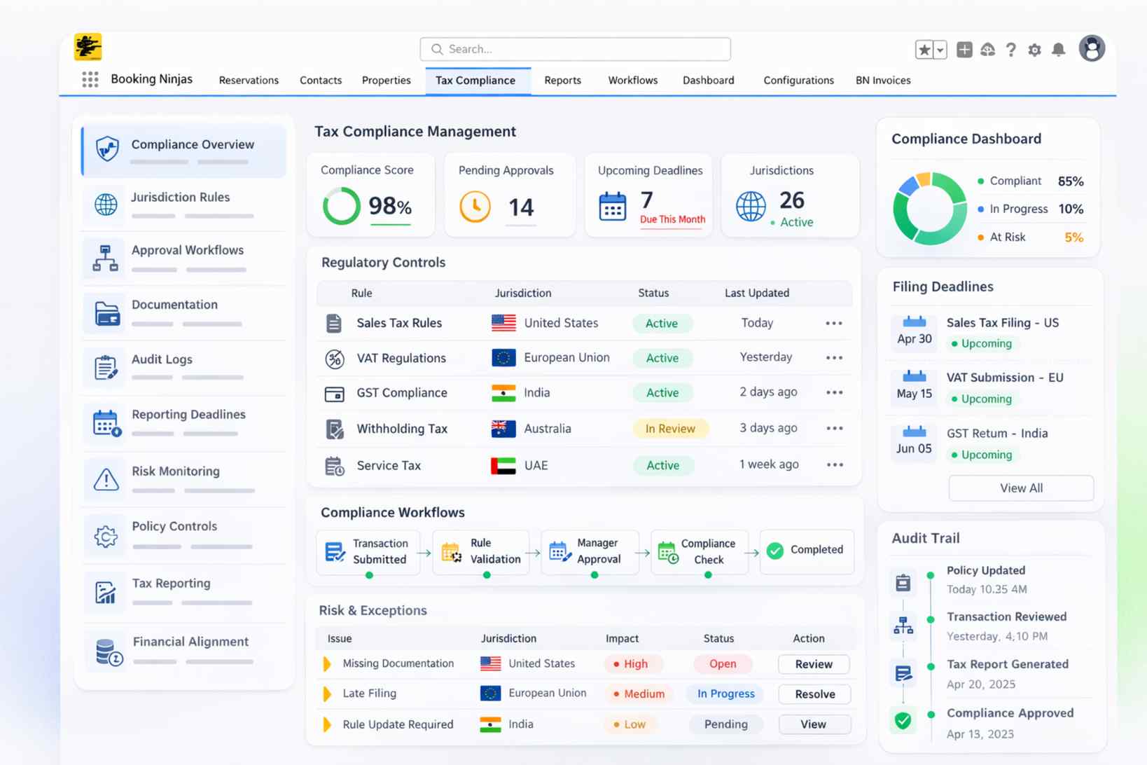 Enterprise Tax Compliance Management Software on Salesforce