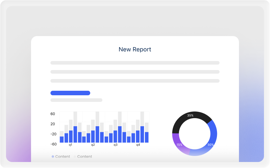 Standard and Exportable Reports dashboard for property management analytics