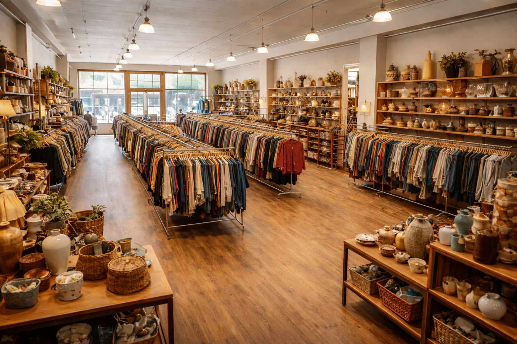 Thrift store management software dashboard for donation and resale operations