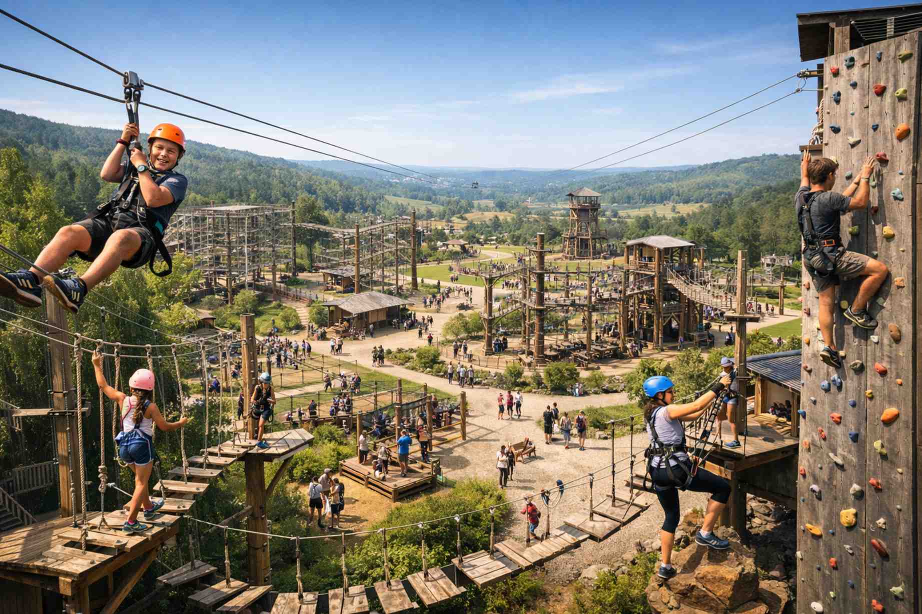 Adventure park management software dashboard for attractions and reservations