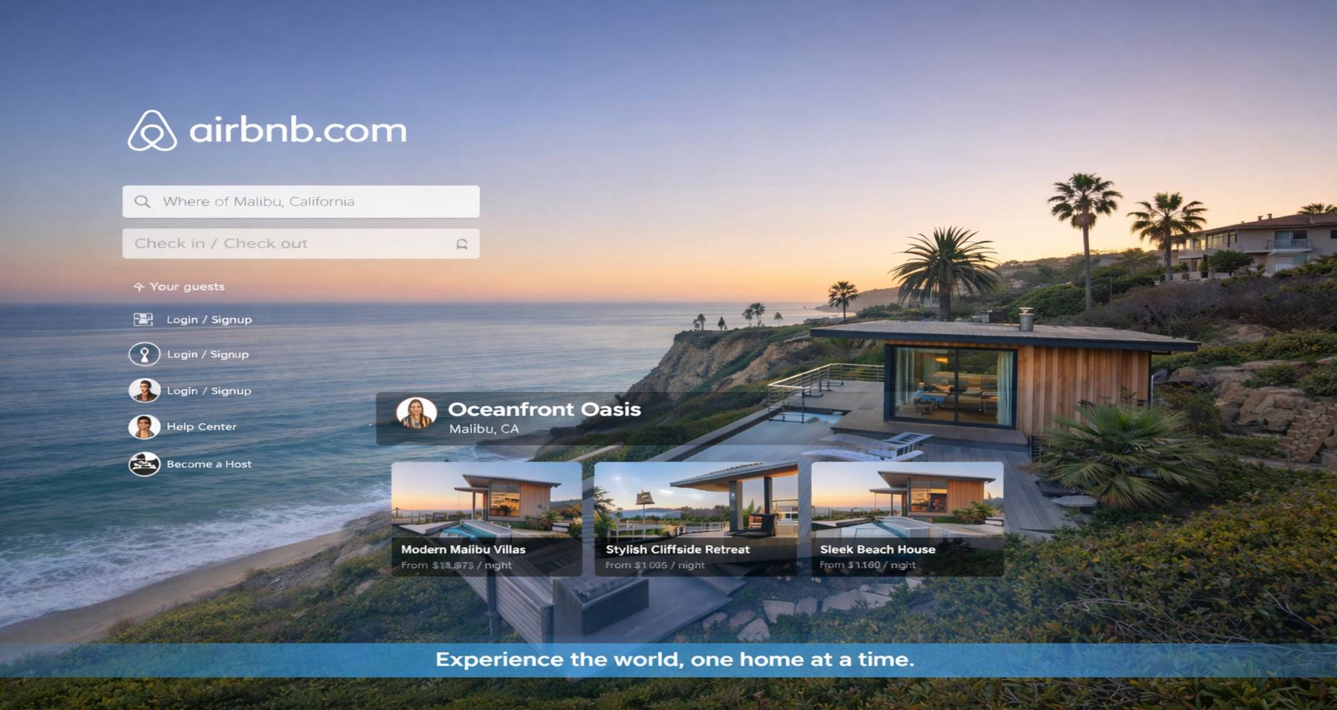 Airbnb property management software dashboard for short-term rental operations