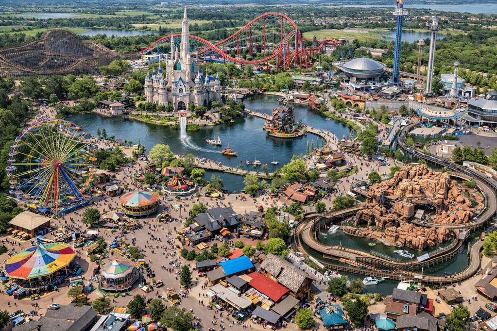 Amusement park management software dashboard and theme park operations