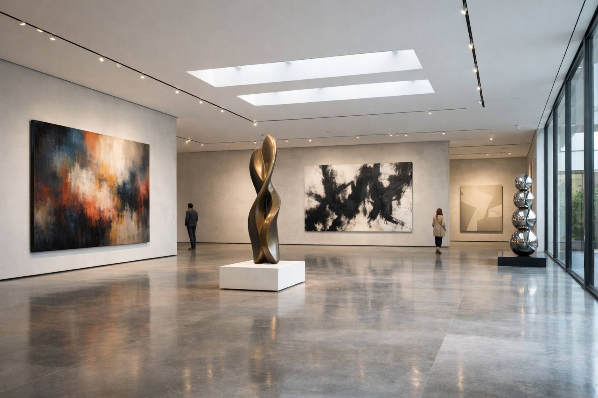 Art gallery management software dashboard