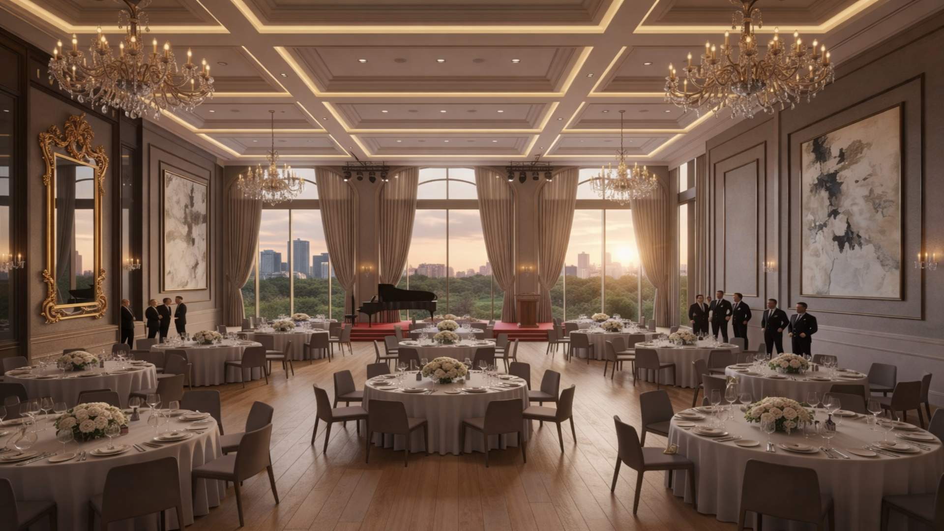 Banquet hall event space management technology