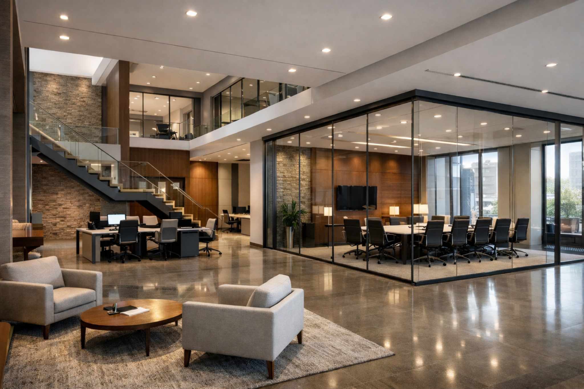 Business center management software dashboard for offices and shared spaces