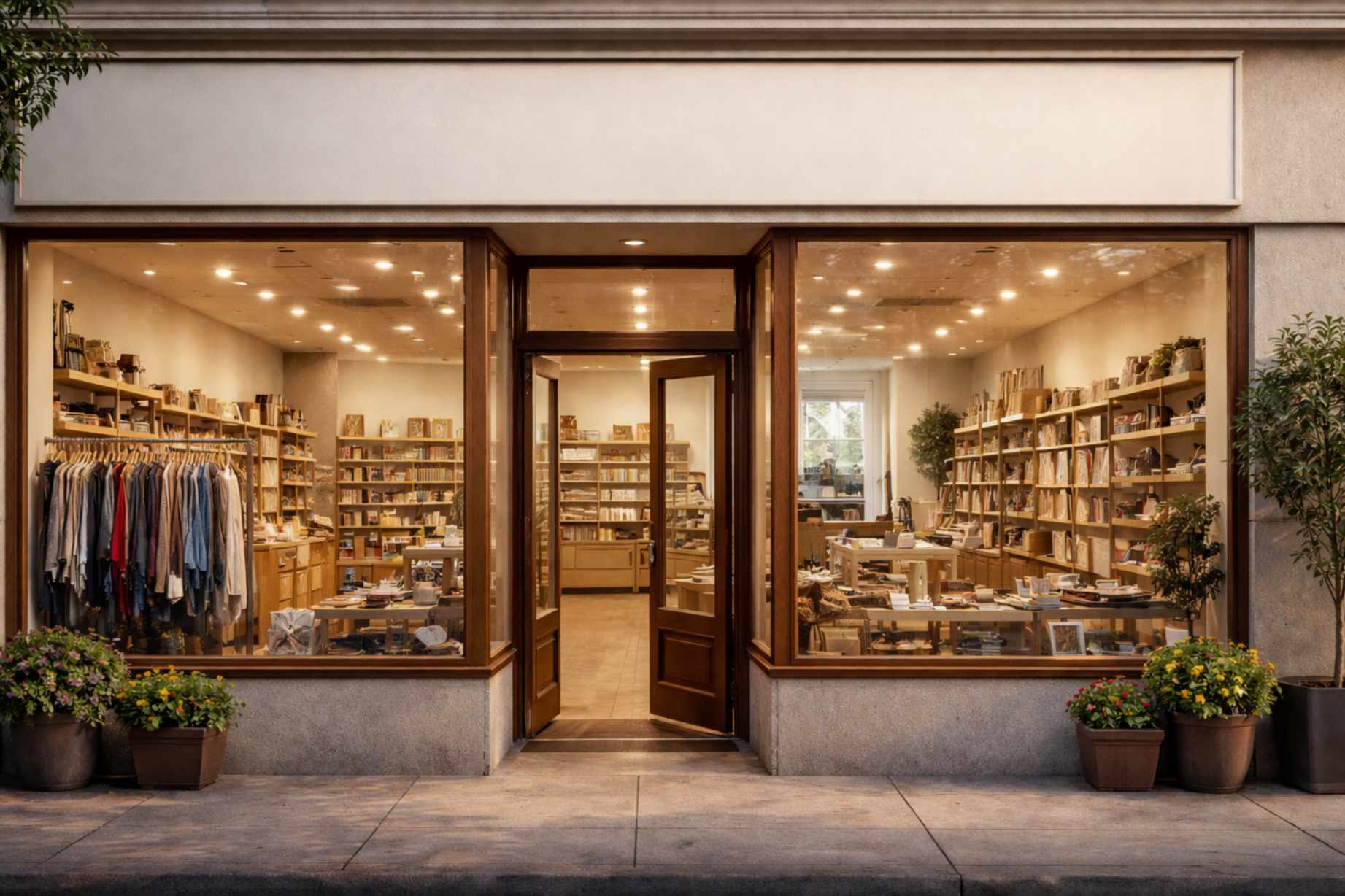 Charity shop retail operations with donated goods and inventory management