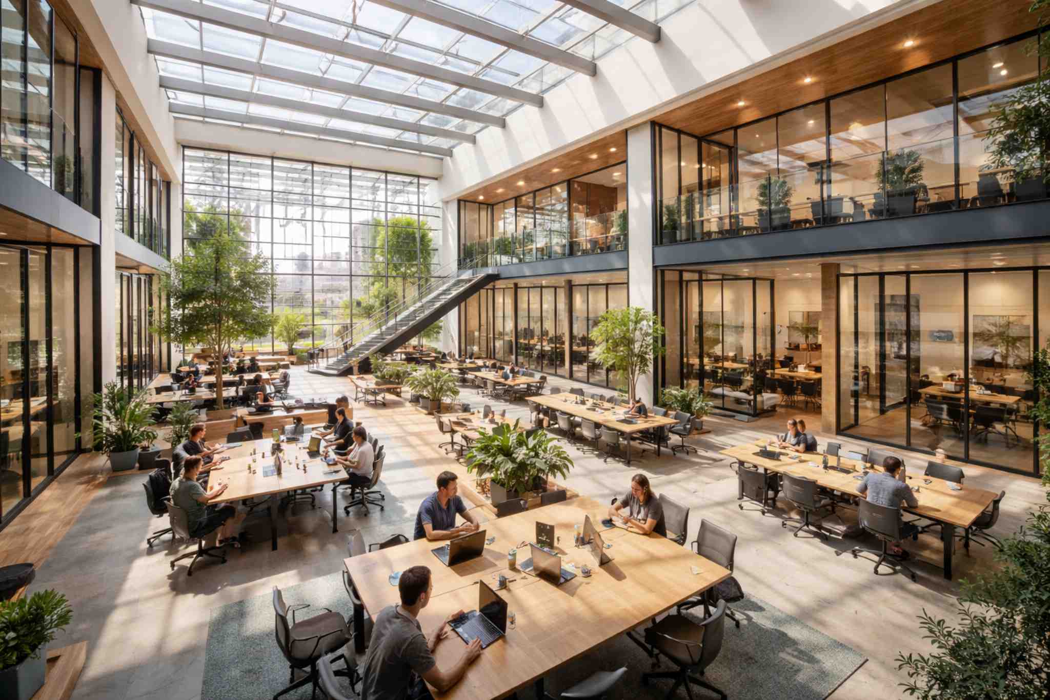 Coworking space management software dashboard