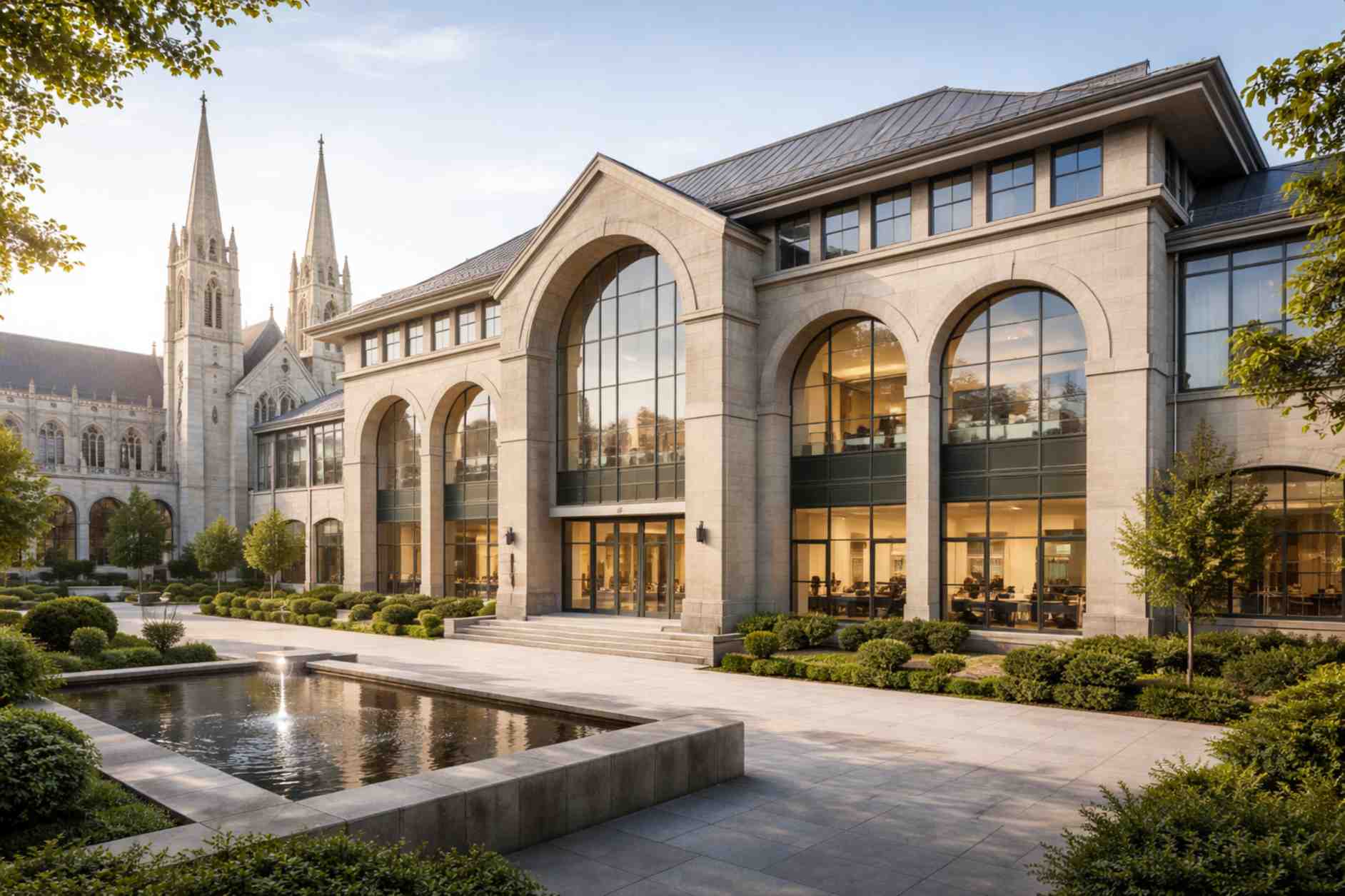 Diocesan headquarters representing centralized diocese operations management software