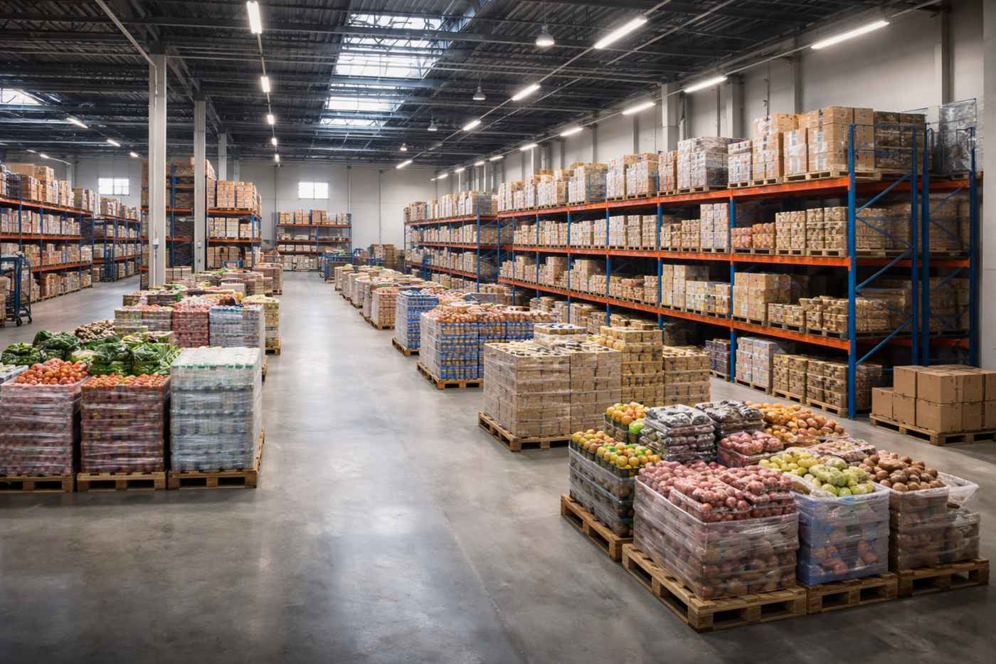 Food pantry distribution center representing food pantry operations management software