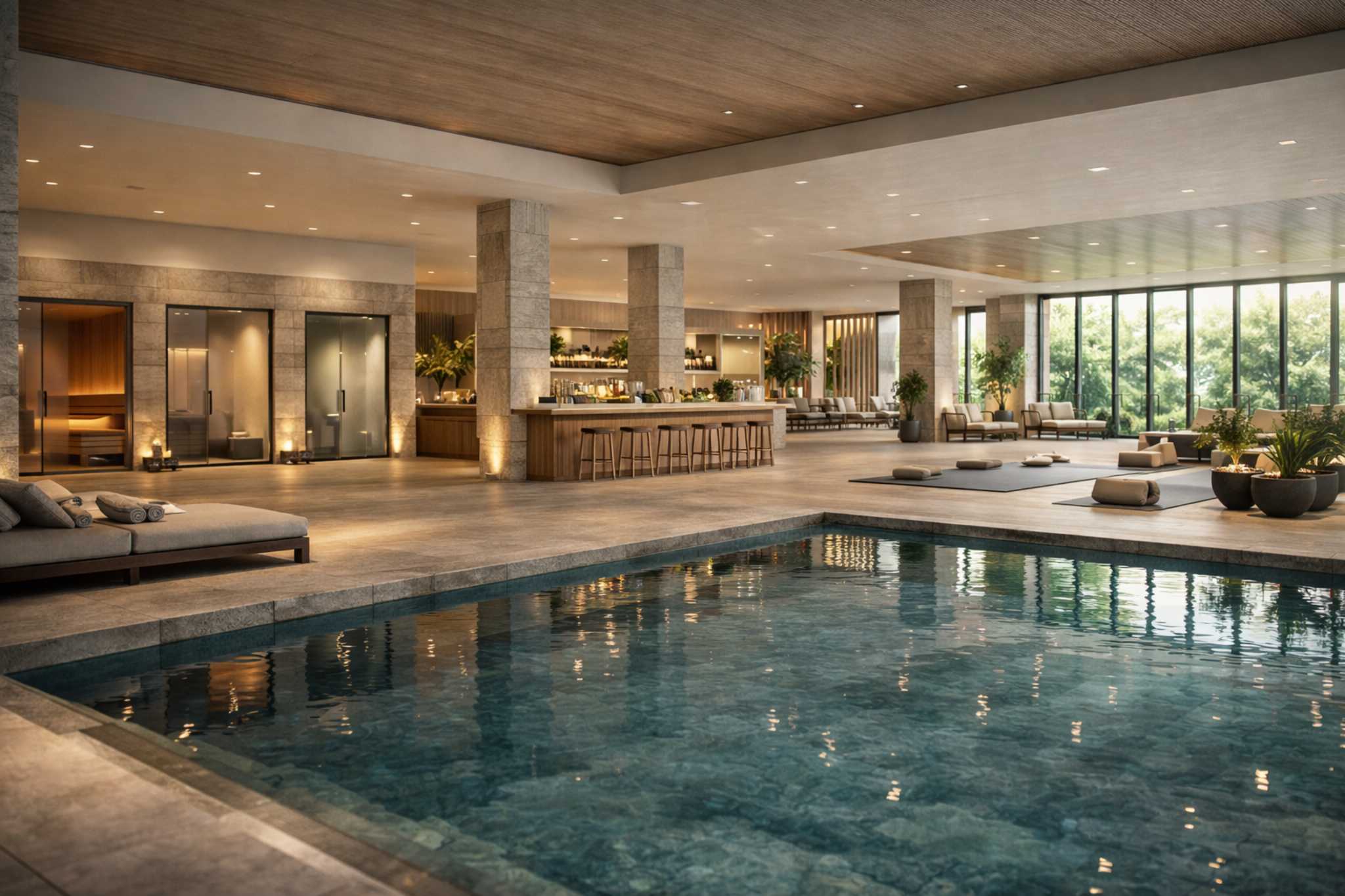 Health club management software dashboard and fitness facility