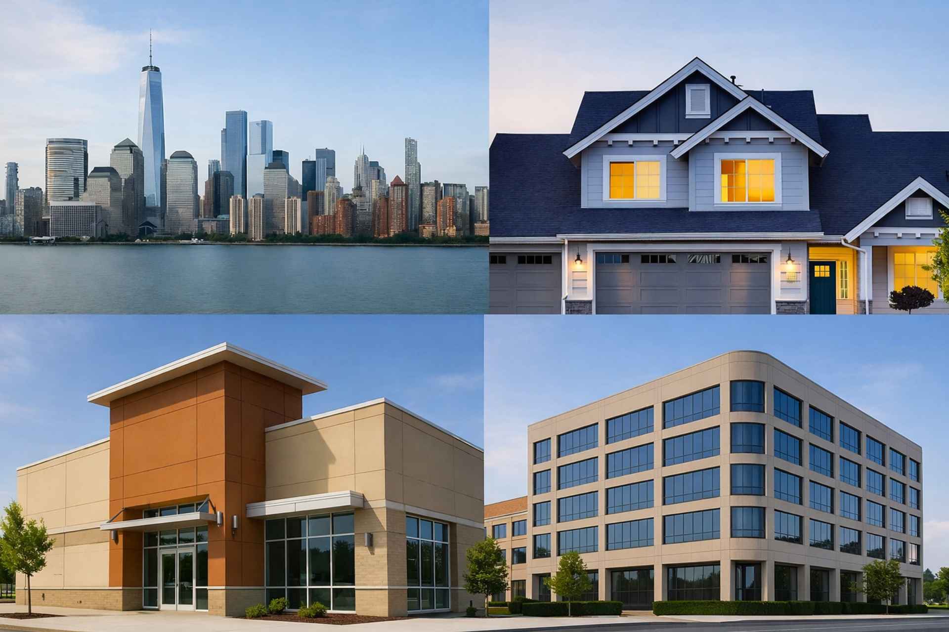 Mixed portfolio management dashboard across property types