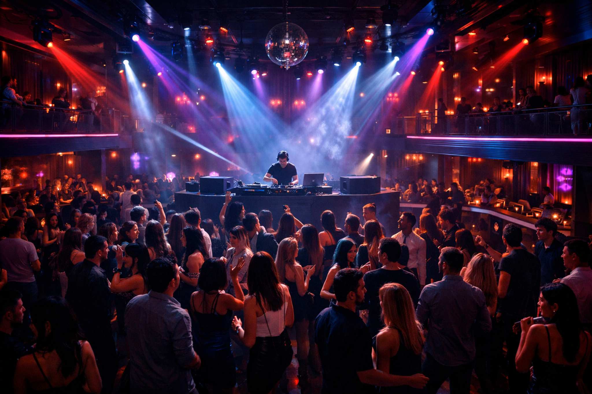 Nightclub management software dashboard