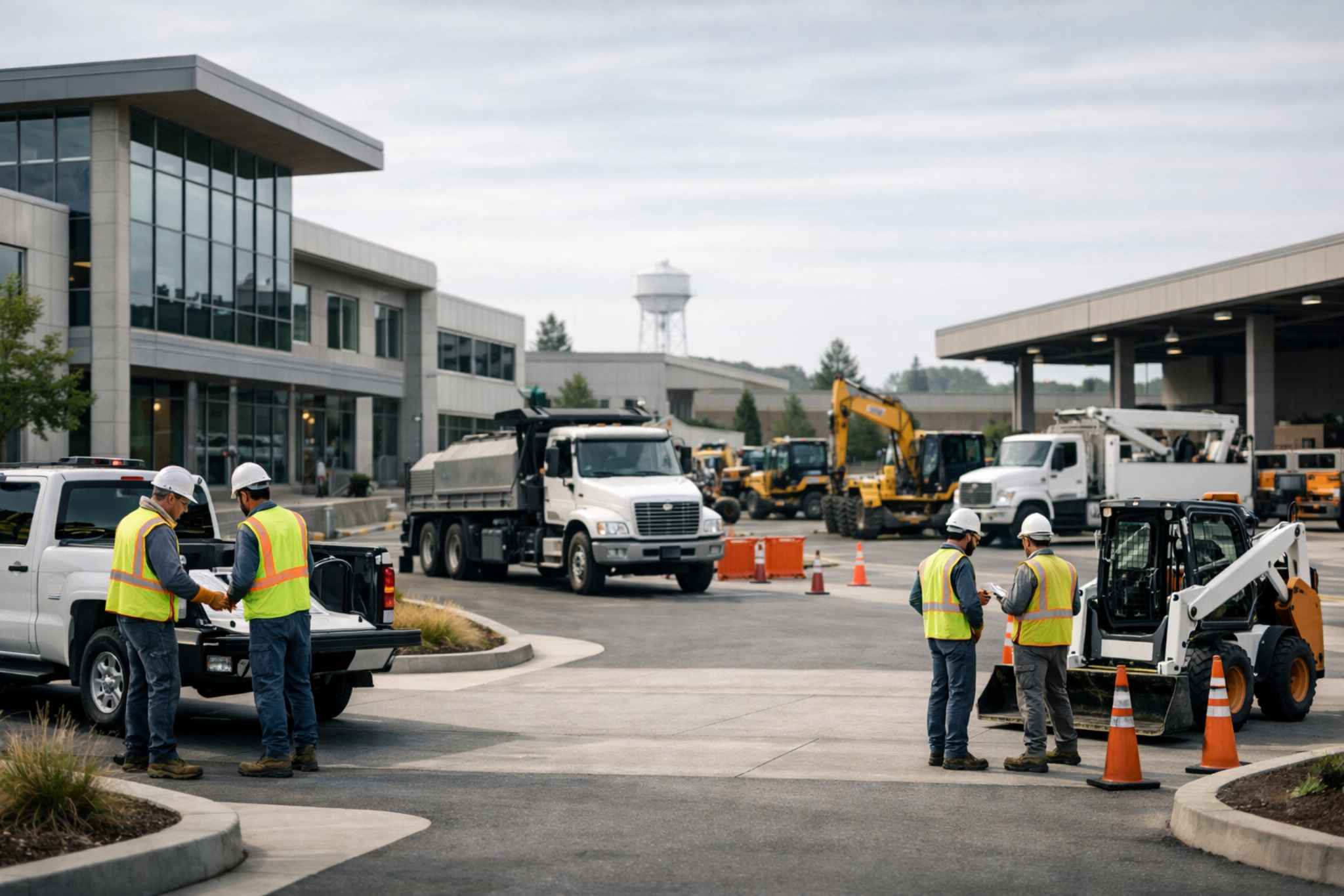 Government public works facility managed with Salesforce-native public works software