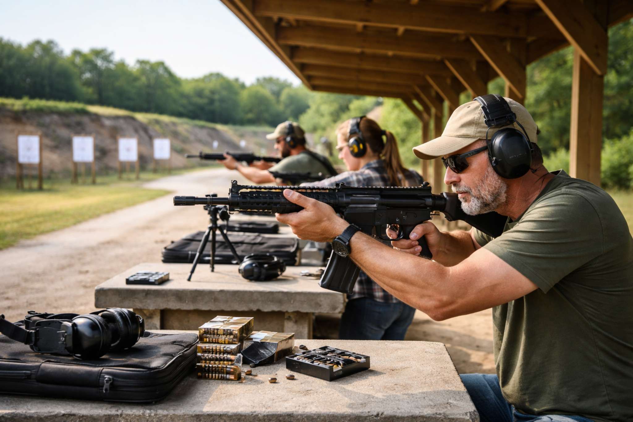 Shooting range management software dashboard and range operations