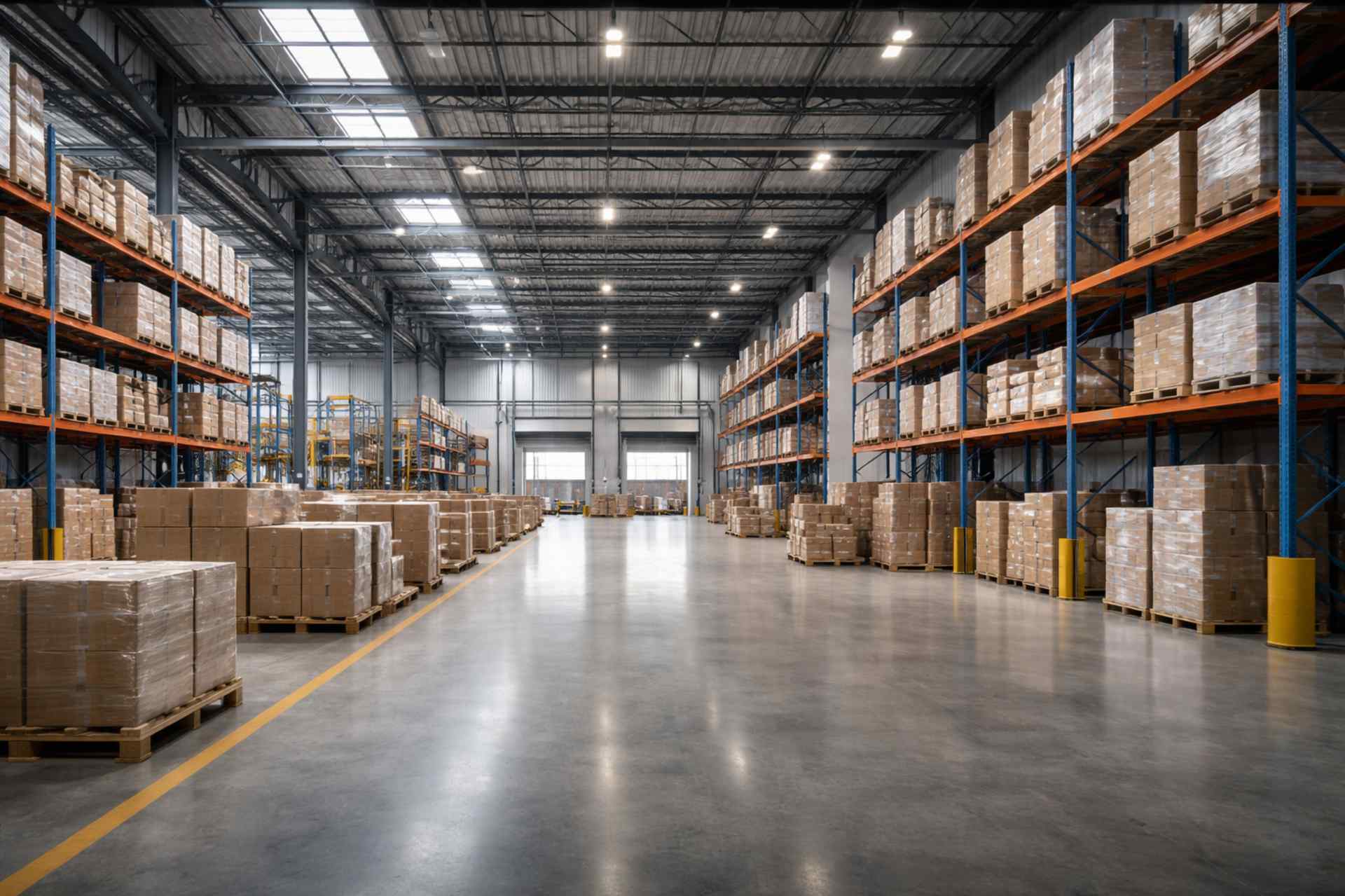 Warehouse management software dashboard for inventory and operations