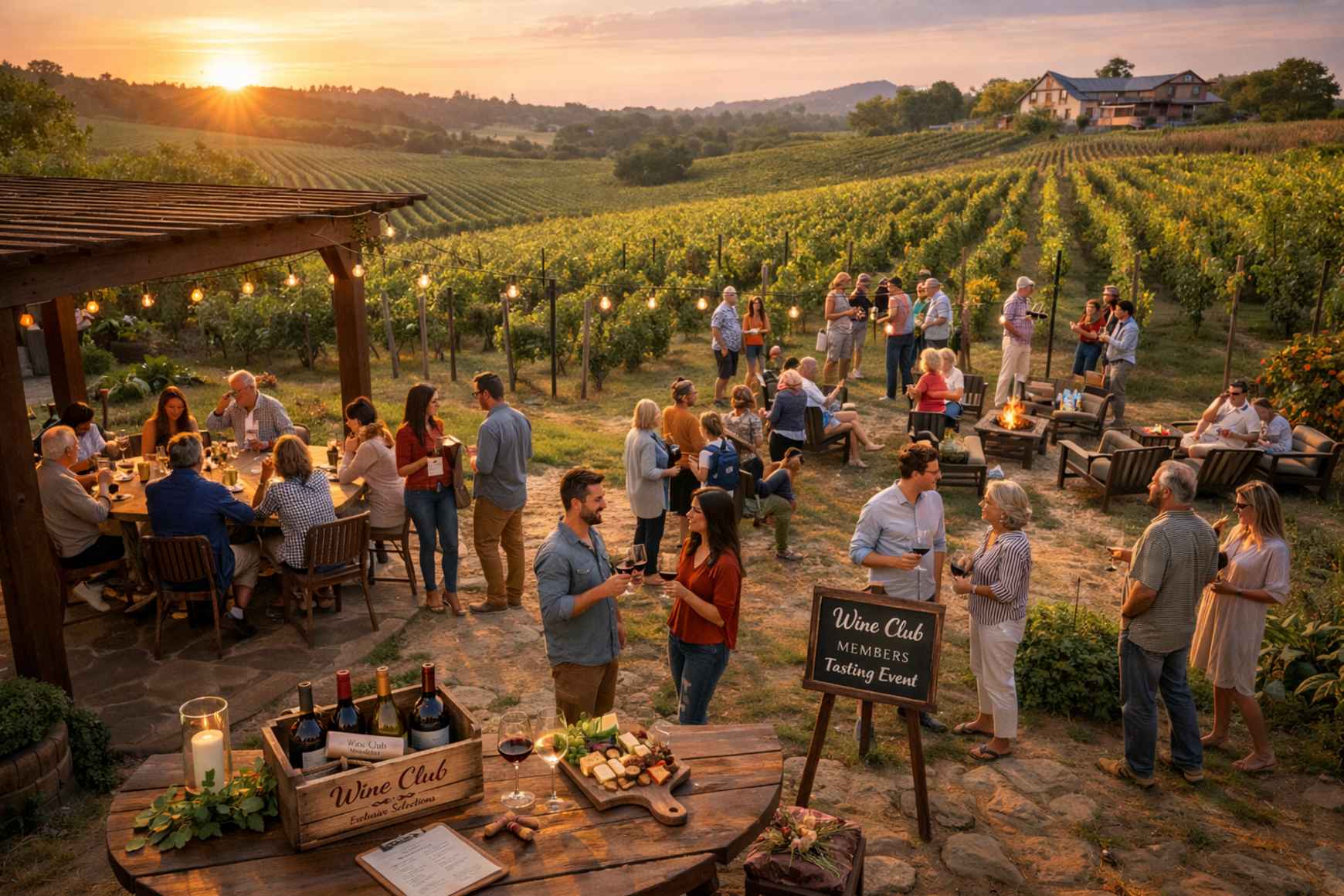 Wine club management software on Salesforce supporting memberships, allocations, shipments, and events